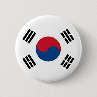 Flagge von Südkorea Button