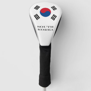 Flagge von Südkorea Golf Headcover