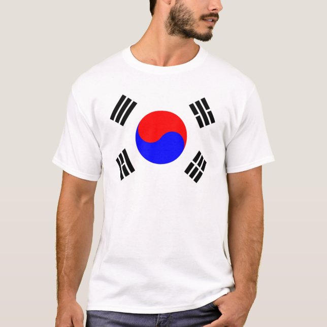 Flagge von Südkorea T-Shirt (Vorderseite)