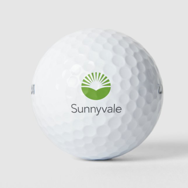 Flagge von Sunnyvale (Kalifornien) Golfball (Vorderseite)