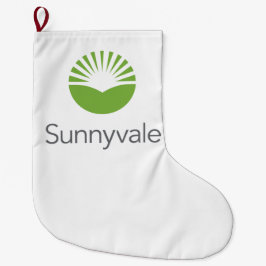 Flagge von Sunnyvale (Kalifornien) Großer Weihnachtsstrumpf
