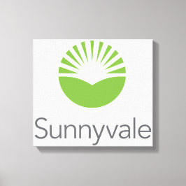 Flagge von Sunnyvale (Kalifornien) Leinwanddruck