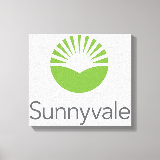 Flagge von Sunnyvale (Kalifornien) Leinwanddruck (Vorderseite)