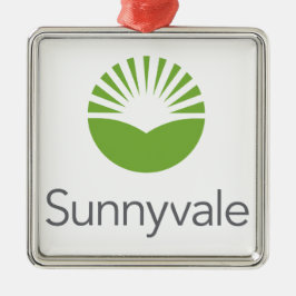 Flagge von Sunnyvale (Kalifornien) Ornament Aus Metall