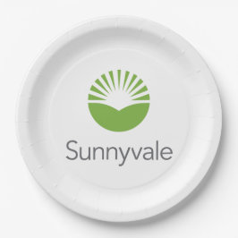 Flagge von Sunnyvale (Kalifornien) Pappteller
