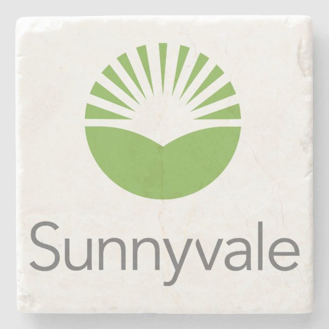 Flagge von Sunnyvale (Kalifornien) Steinuntersetzer (Vorderseite)