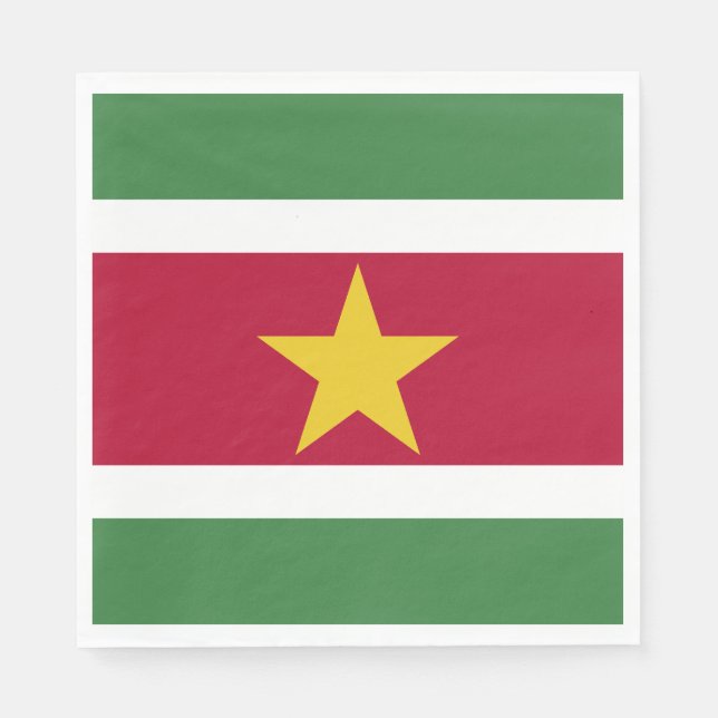 Flagge von Surinam Serviette (Vorderseite)