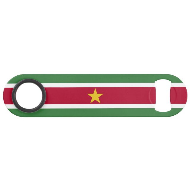 Flagge von Surinam Speed Flaschenöffner (Vorderseite (Horizontal))