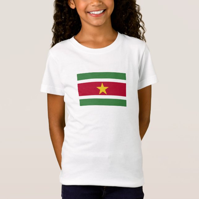 Flagge von Surinam T-Shirt (Vorderseite)