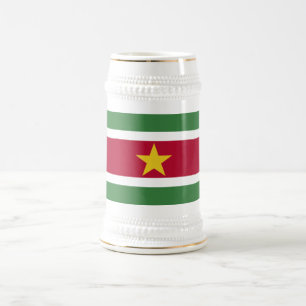 Flagge von Suriname Bierglas
