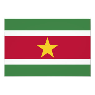 Flagge von Suriname Fotodruck