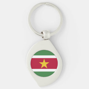 Flagge von Suriname Schlüsselanhänger
