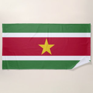 Flagge von Suriname Strandtuch