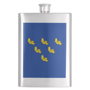 Flagge von Sussex-Flasche Flachmann