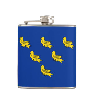 Flagge von Sussex Flask Flachmann