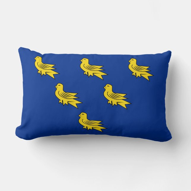 Flagge von Sussex Lumbar Pillow Lendenkissen (Vorderseite)