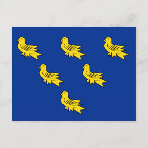 Flagge von Sussex Postkarte