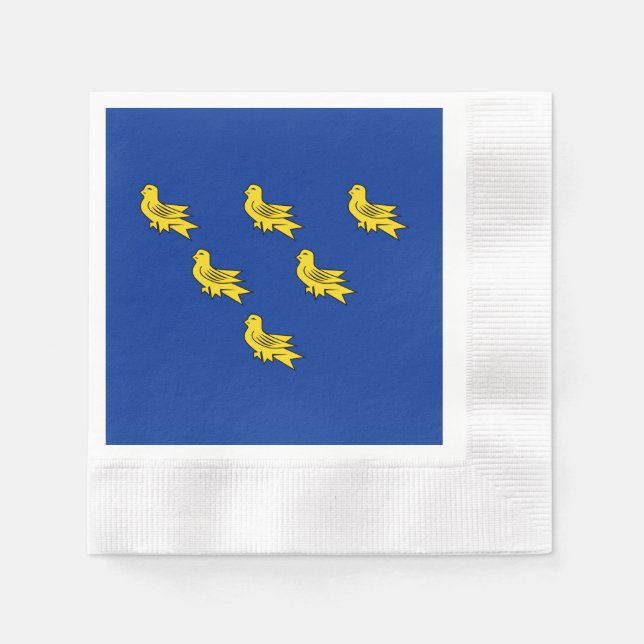 Flagge von Sussex Servietten (Vorderseite)