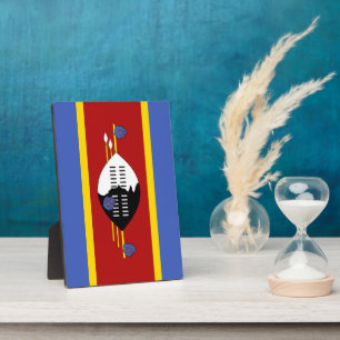Flagge von Swasiland Fotoplatte