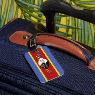 Flagge von Swasiland Gepäckanhänger