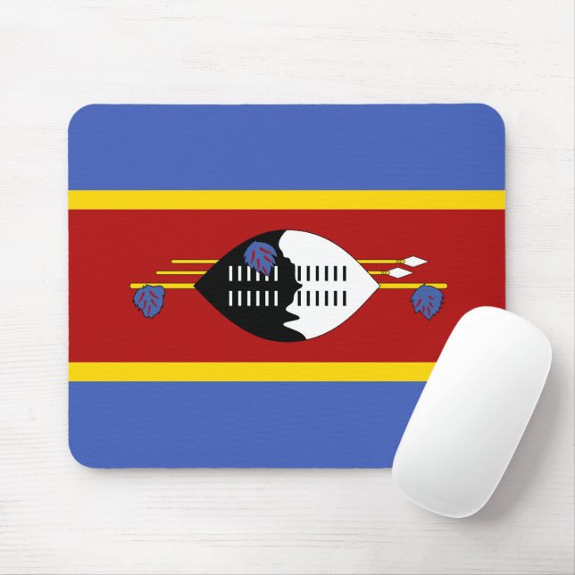 Flagge von Swasiland Mousepad (Mit Mouse)
