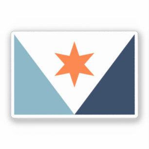 Flagge von Syrakus, NY Aufkleber