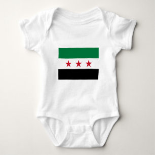 Flagge von Syrien - syrische Unabhängigkeitsflagg Baby Strampler