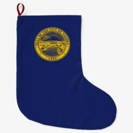 Flagge von Tacoma (Washington City) Großer Weihnachtsstrumpf