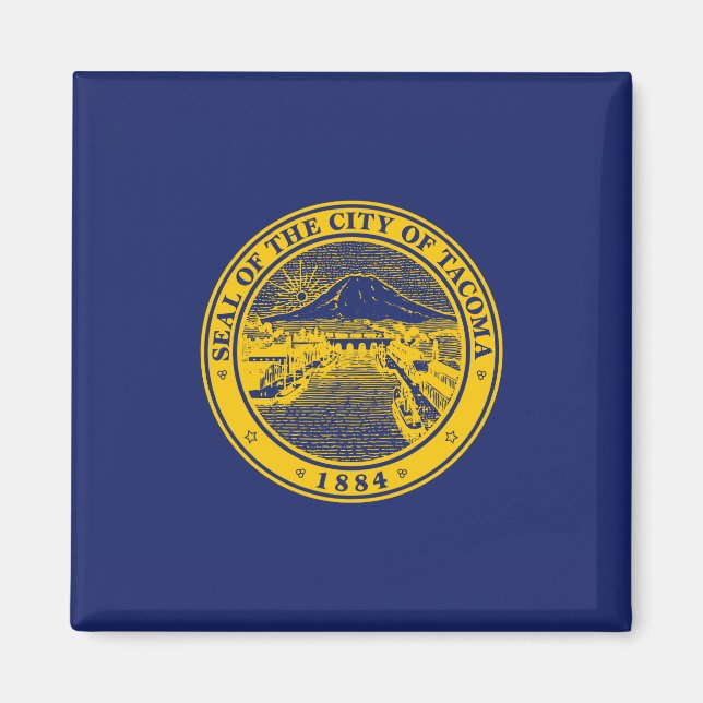 Flagge von Tacoma (Washington City) Magnet (Vorne)