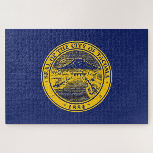 Flagge von Tacoma (Washington City) Puzzle (Horizontal)