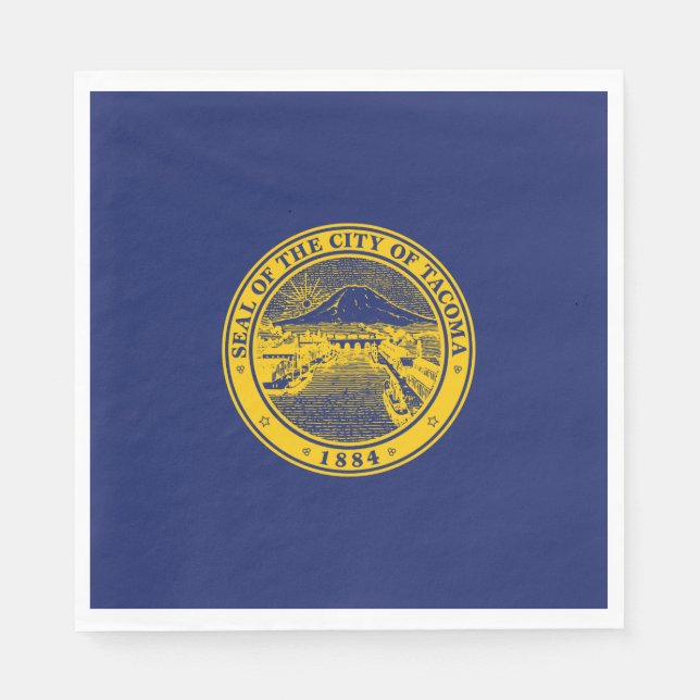 Flagge von Tacoma (Washington City) Serviette (Vorderseite)