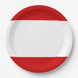 Flagge von Tahiti Pappteller