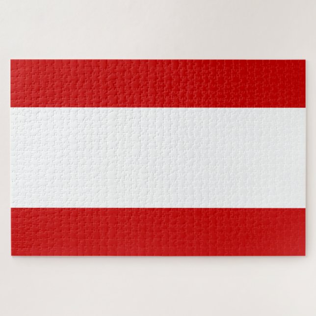 Flagge von Tahiti Puzzle (Horizontal)