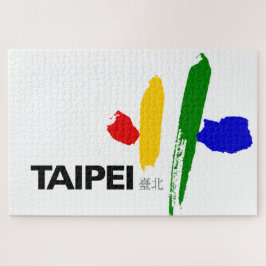 Flagge von Taipei City (Taiwan) Puzzle