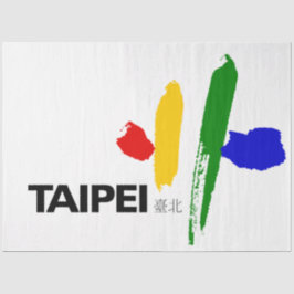 Flagge von Taipei City (Taiwan) Seidenpapier