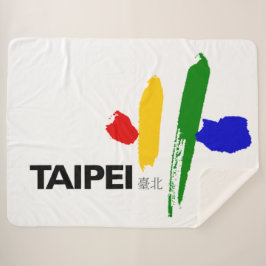 Flagge von Taipei City (Taiwan) Sherpadecke