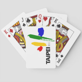 Flagge von Taipei City (Taiwan) Spielkarten