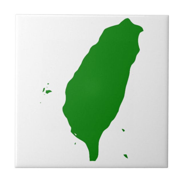 Flagge von Taiwan - 世界台灣人大會旗, 也稱為台灣旗。 Fliese (Vorderseite)