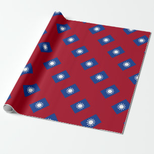 Flagge von Taiwan die Republik China Geschenkpapier