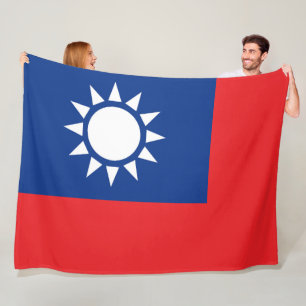 Flagge von Taiwan die Republik China groß Fleecedecke