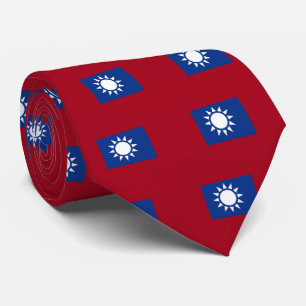 Flagge von Taiwan die Republik China Krawatte