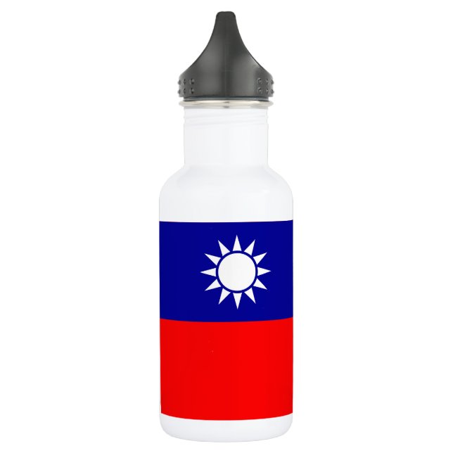 Flagge von Taiwan Edelstahlflasche (Links)