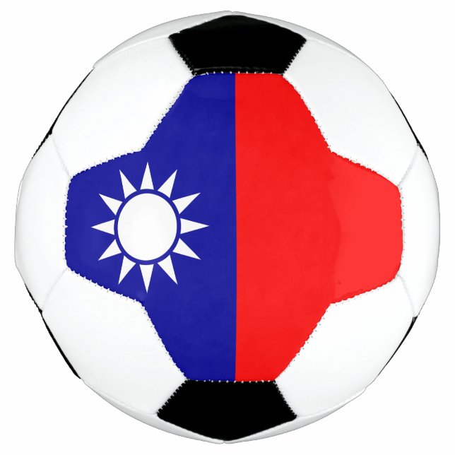Flagge von Taiwan Fußball (Vorderseite)