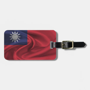 Flagge von Taiwan Gepäckanhänger