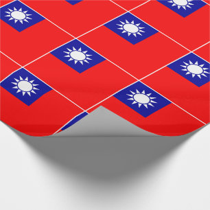 Flagge von Taiwan Geschenkpapier