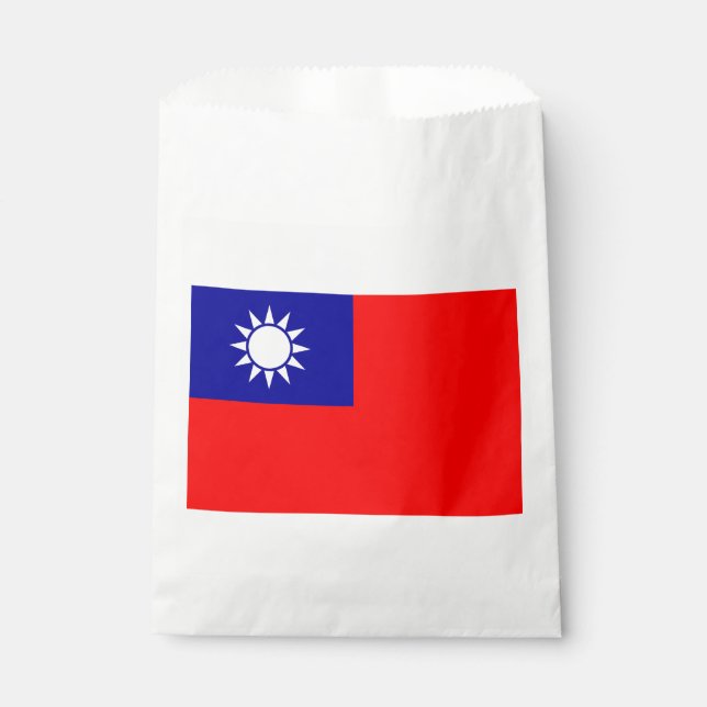 Flagge von Taiwan Geschenktütchen (Vorderseite)