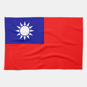 Flagge von Taiwan Geschirrtuch
