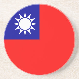 Flagge von Taiwan Getränkeuntersetzer