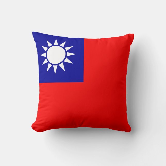 Flagge von Taiwan Kissen (Vorderseite)
