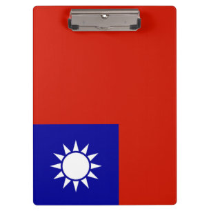 Flagge von Taiwan Klemmbrett